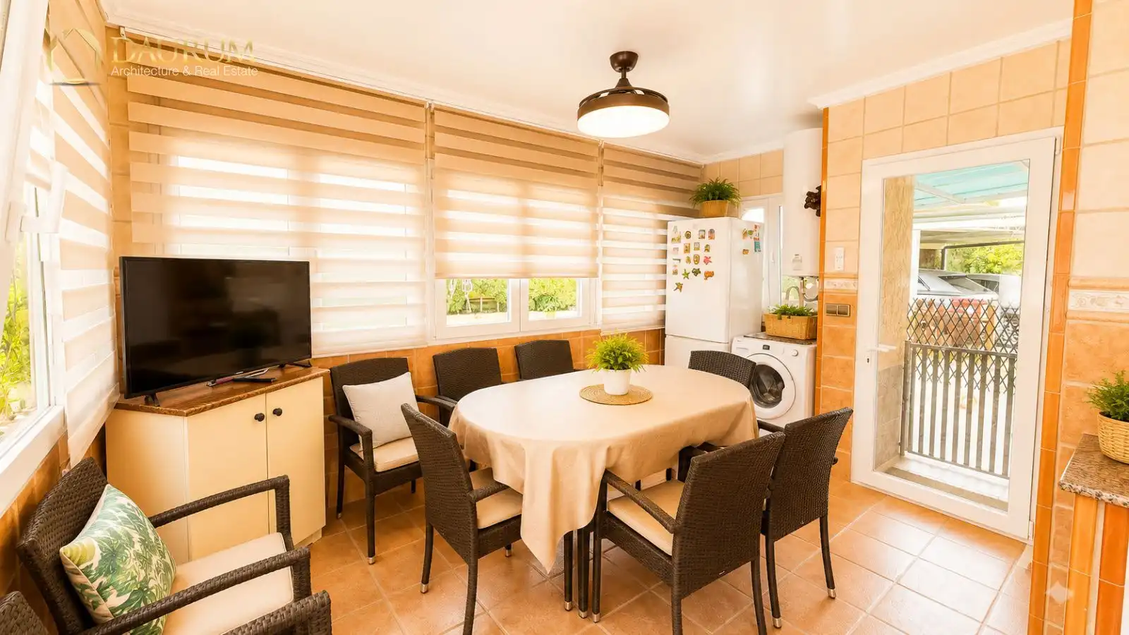Dining room of Houses for sale in L'Alfàs del Pi  with Air Conditioner, Terrace and Storage room