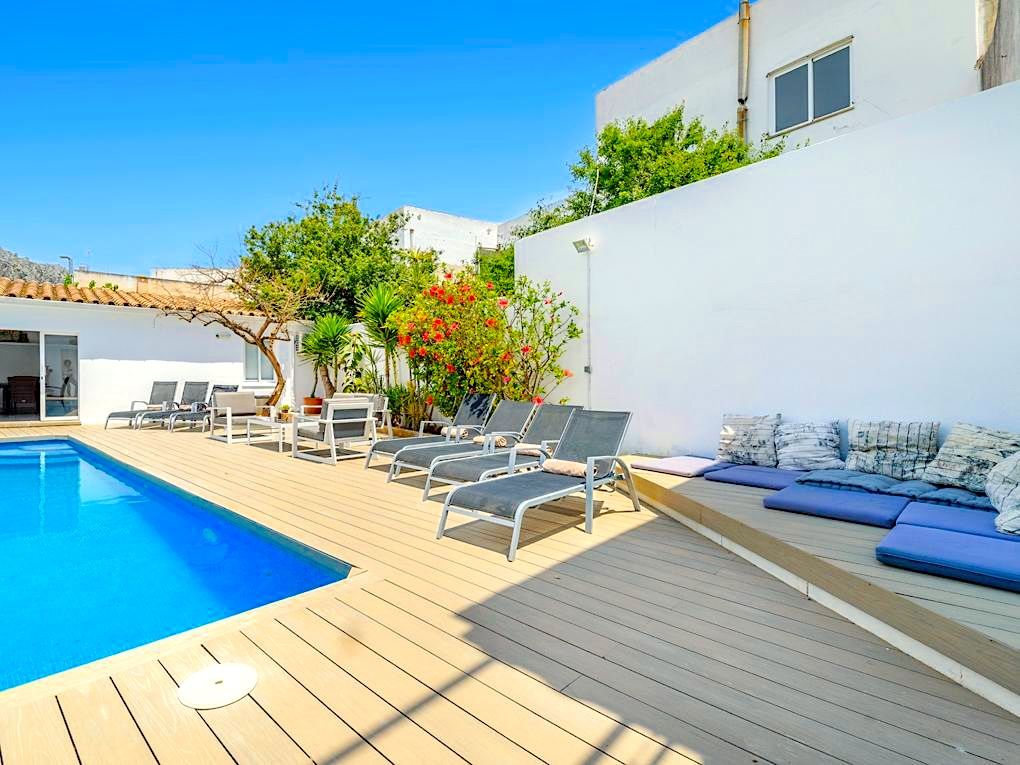Terrassa de Casa o xalet en venda en Pollença amb Aire condicionat i Piscina