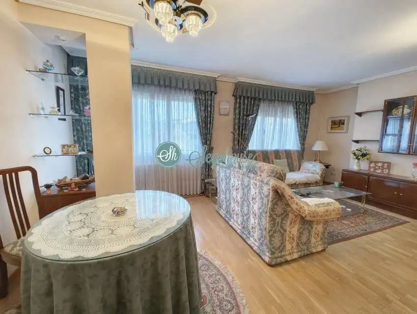 Sala d'estar de Pis en venda en Segovia amb Aire condicionat, Calefacció i Parquet