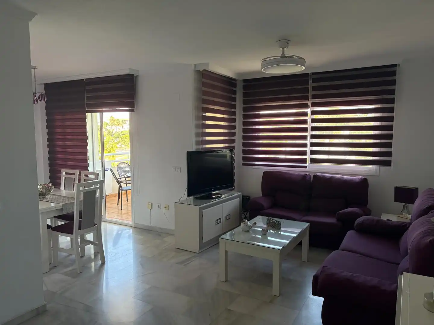 Living room of Flat for rent in Playamar - Benyamina