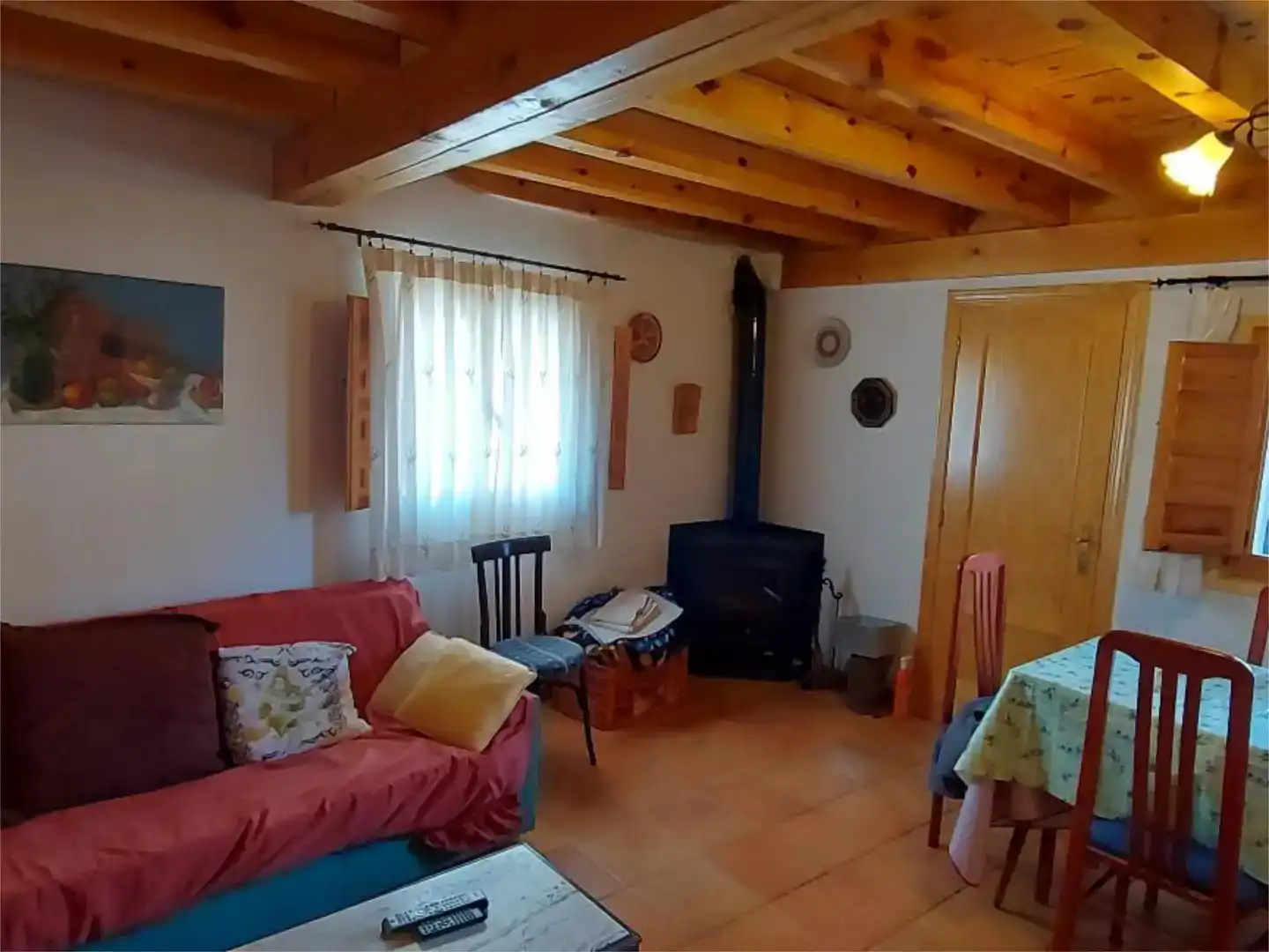 Sala de estar de Casa o chalet en venta en Ribota con Jardín privado, Parquet y Trastero