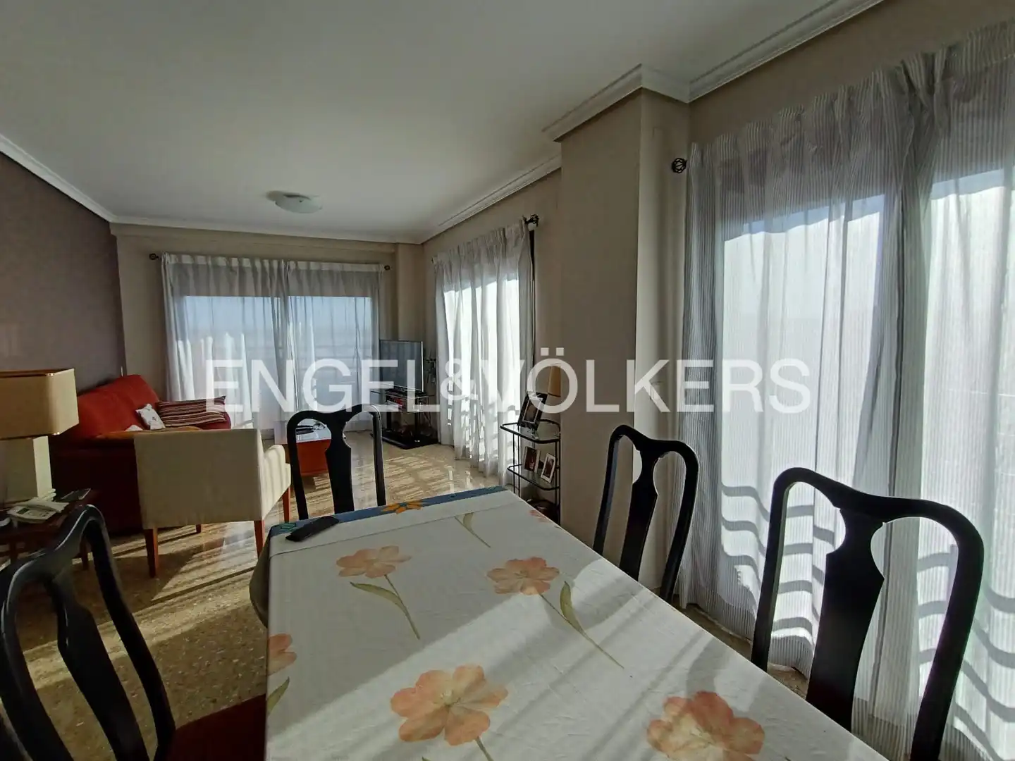Esszimmer von Wohnung zur Miete in Valencia mit Heizung, Terrasse und Balkon