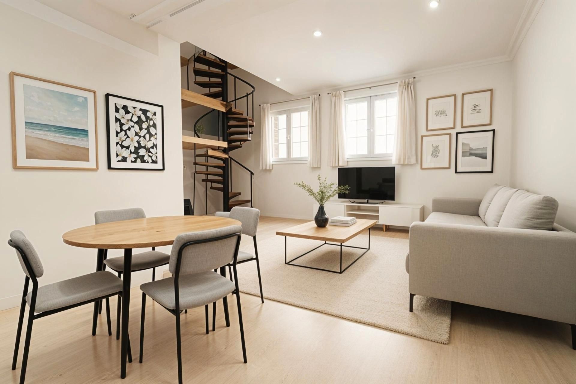 Sala d'estar de Dúplex en venda en  Palma de Mallorca amb Aire condicionat, Parquet i Terrassa