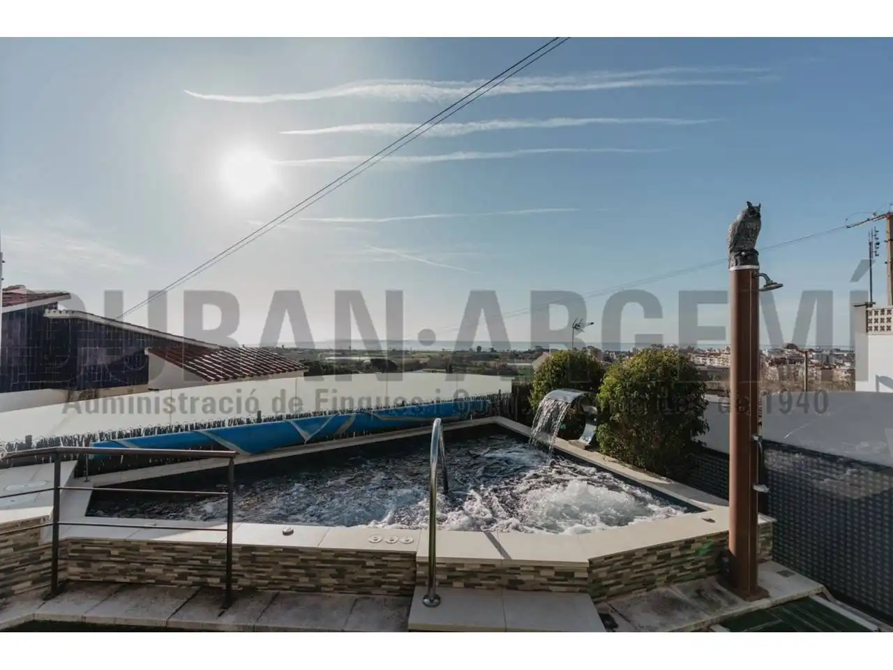 Swimming pool of Houses for sale in Pineda de Mar  with Air Conditioner, Heating and Parquet flooring