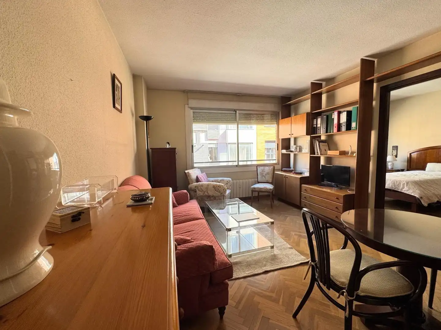 Living room of Flat for rent in  Madrid Capital  with Air Conditioner