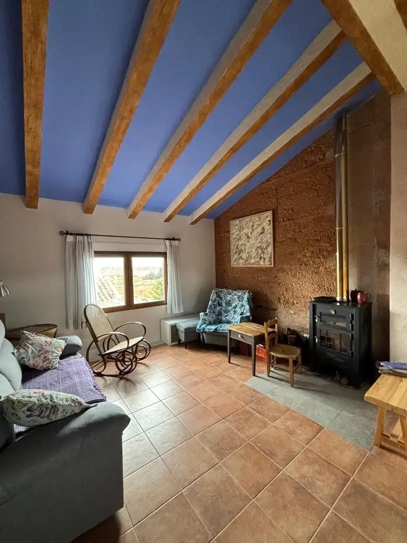 Sala de estar de Finca rústica de alquiler en Tornos