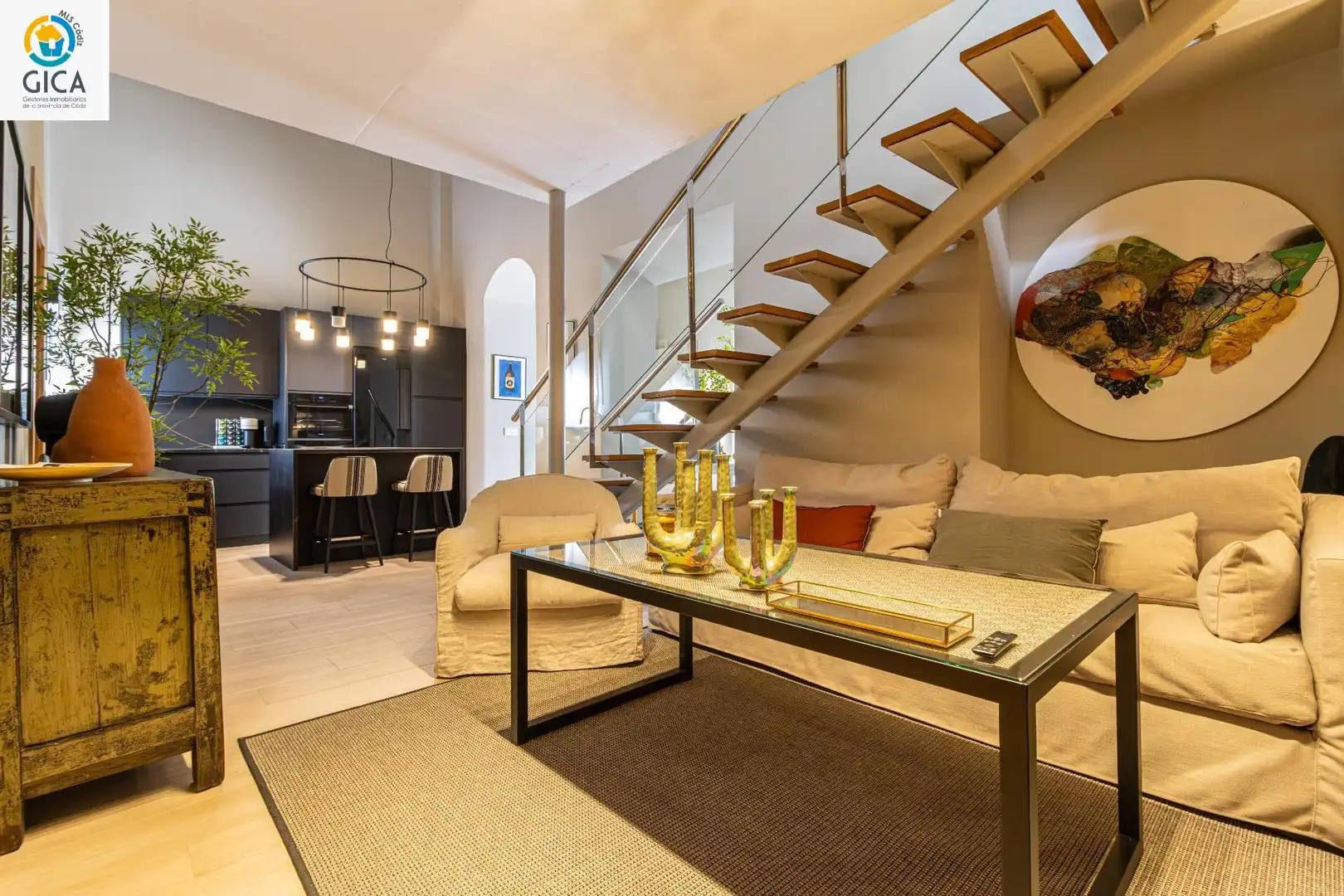 Wohnzimmer von Maisonette zum Verkauf in Jerez de la Frontera mit Klimaanlage, Heizung und Whirlpool