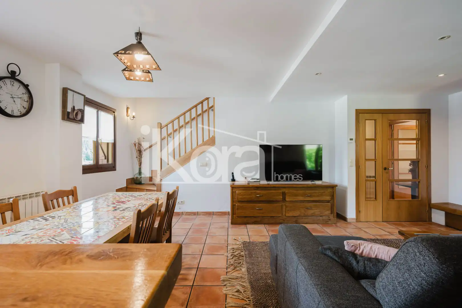 Sala de estar de Casa adosada en venta en Bergara con Calefacción, Jardín privado y Parquet
