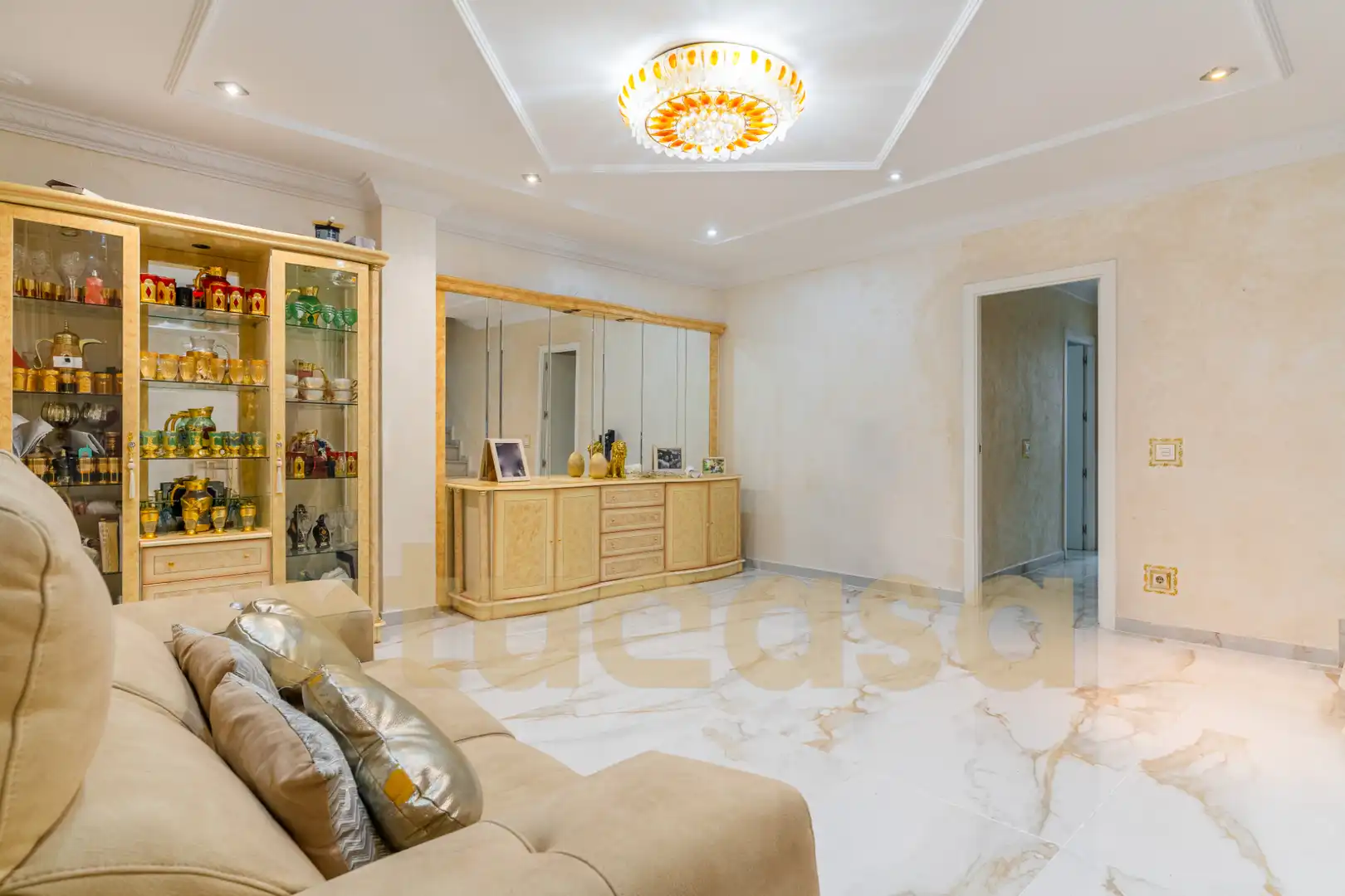 Sala d'estar de Casa o xalet en venda en San Fernando amb Aire condicionat, Terrassa i Moblat