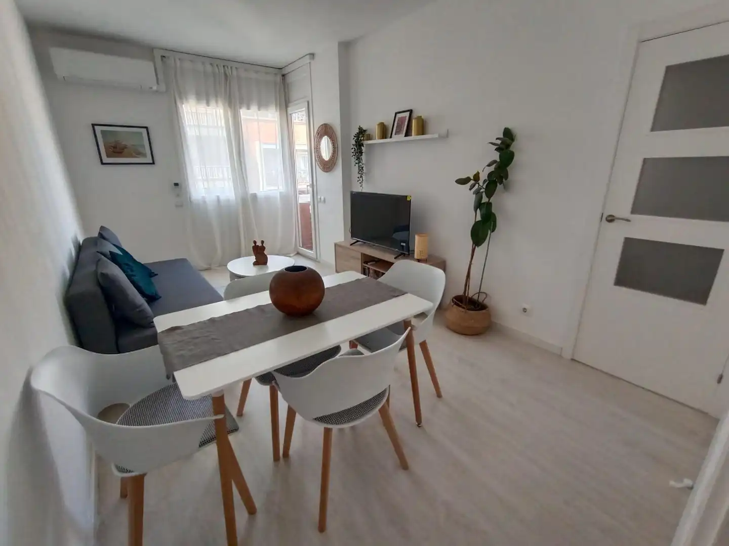 Wohnzimmer von Wohnungen zur Miete in Barcelona mit Klimaanlage, Heizung und Parkett