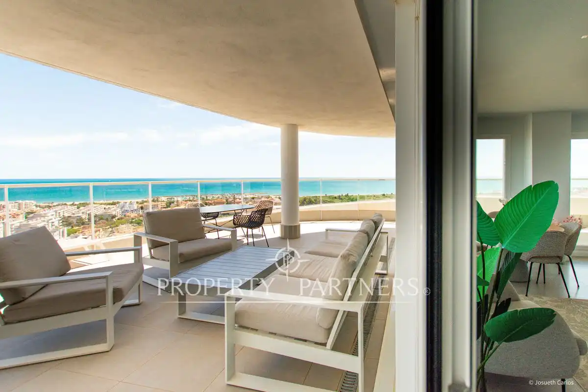 Terraza de Ático en venta en Canet d'En Berenguer con Aire acondicionado, Calefacción y Jardín privado