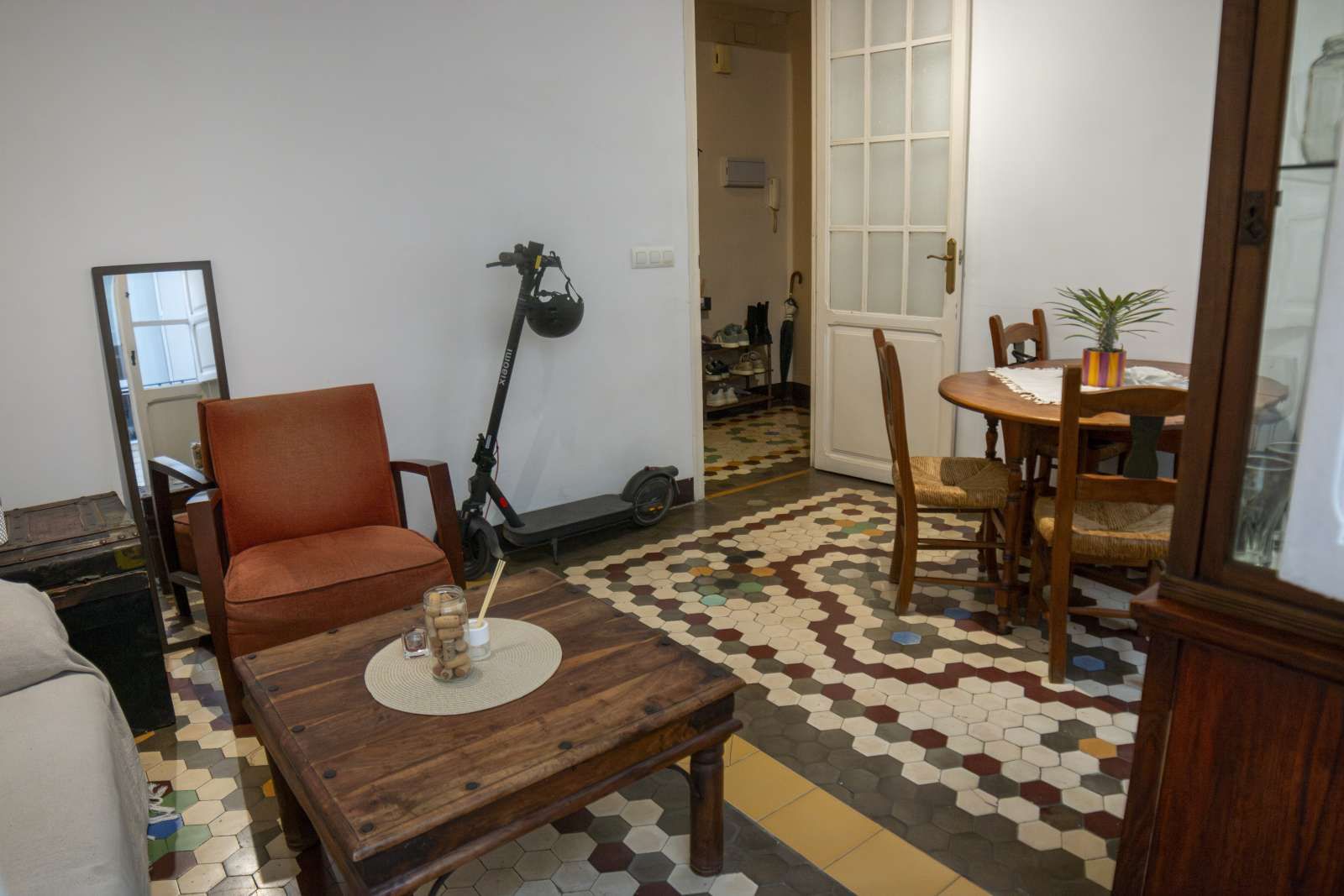 Sala de estar de Apartamento para compartir en  Valencia Capital con Aire acondicionado, Terraza y Amueblado