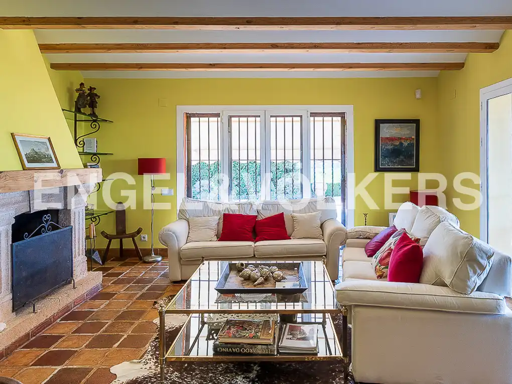 Wohnzimmer von Haus oder Chalet zur Miete in Jávea / Xàbia mit Klimaanlage, Heizung und Privatgarten