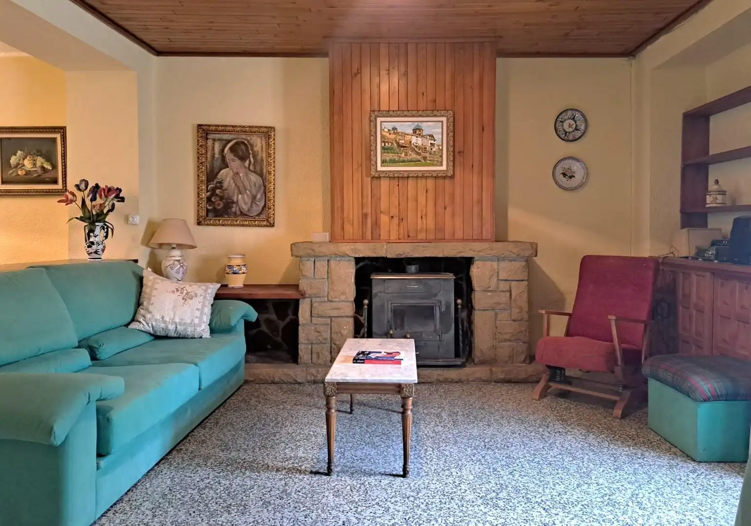 Sala d'estar de Casa o xalet en venda en Requena amb Terrassa i Balcó