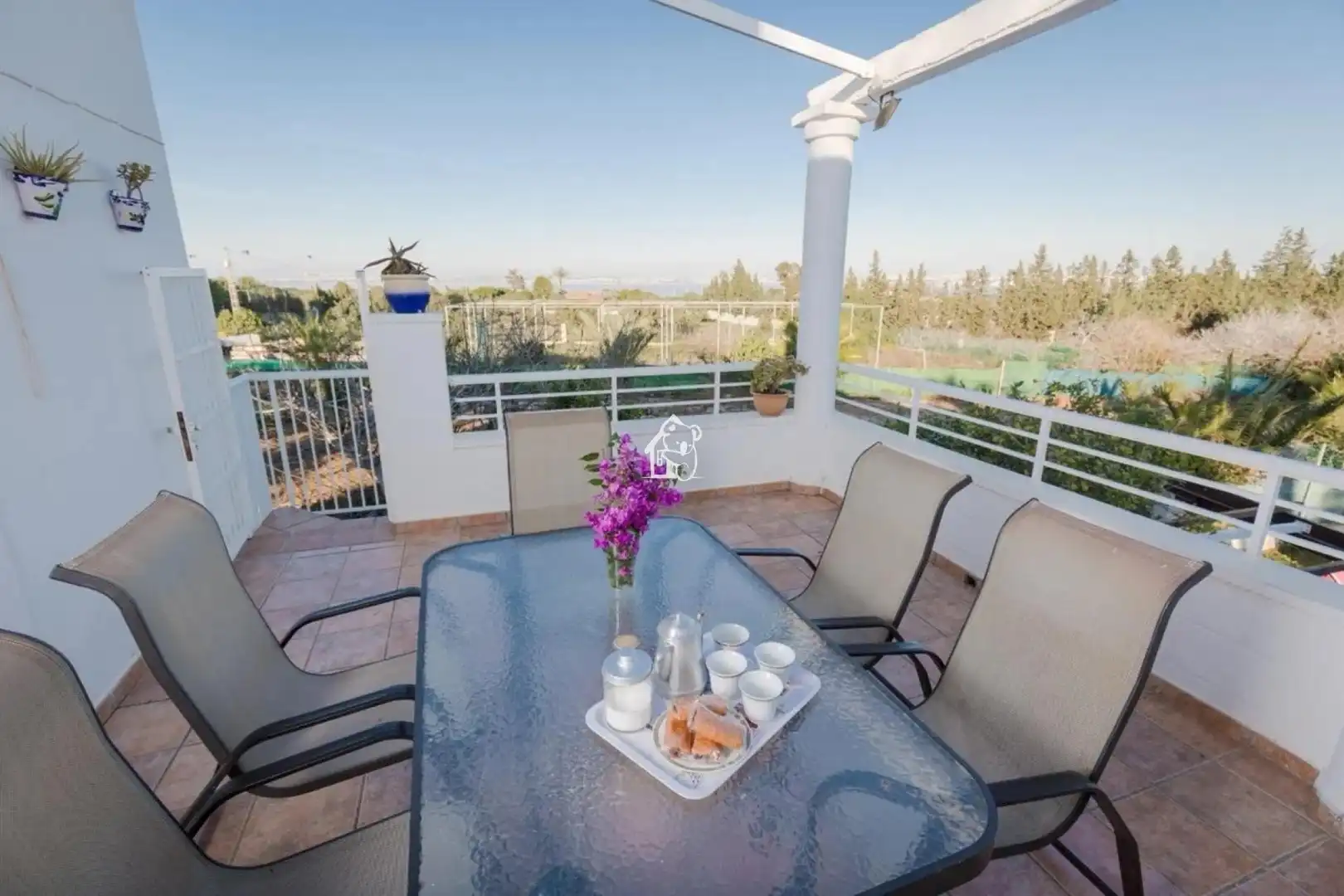 Terraza de Casa o chalet de alquiler en Torrevieja con Piscina y Amueblado