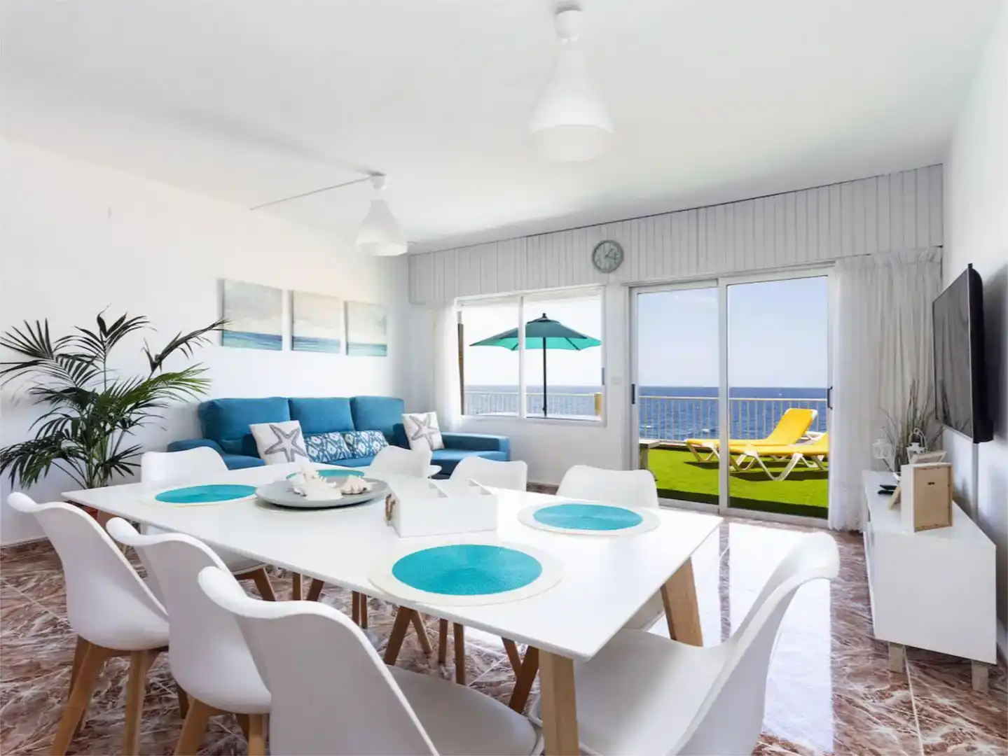 Comedor de Casa o chalet de alquiler en Güímar con Aire acondicionado, Jardín privado y Piscina
