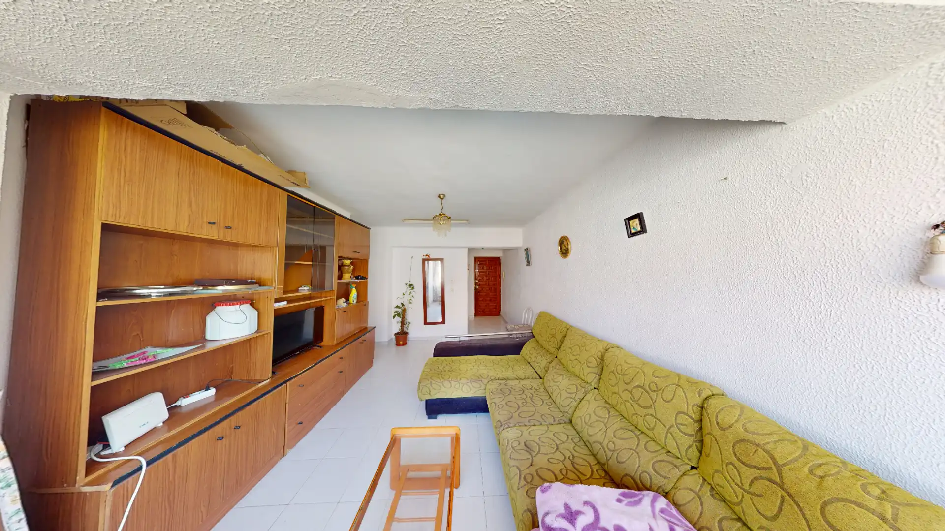 Sala de estar de Piso en venta en Almería con Aire acondicionado, Amueblado y Horno