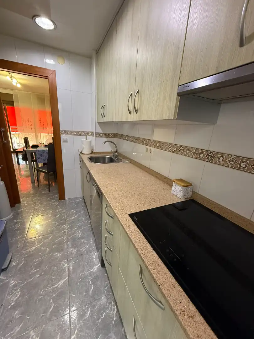 Kitchen of Flat for sale in Mataró  with Storage room, Furnished and Balcony