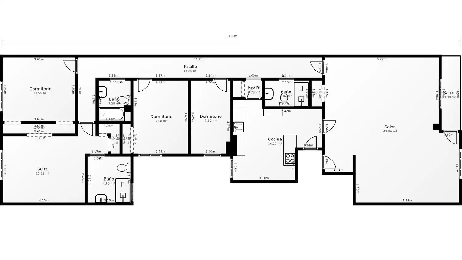 Wohnung zur Miete in Universidad San Francisco