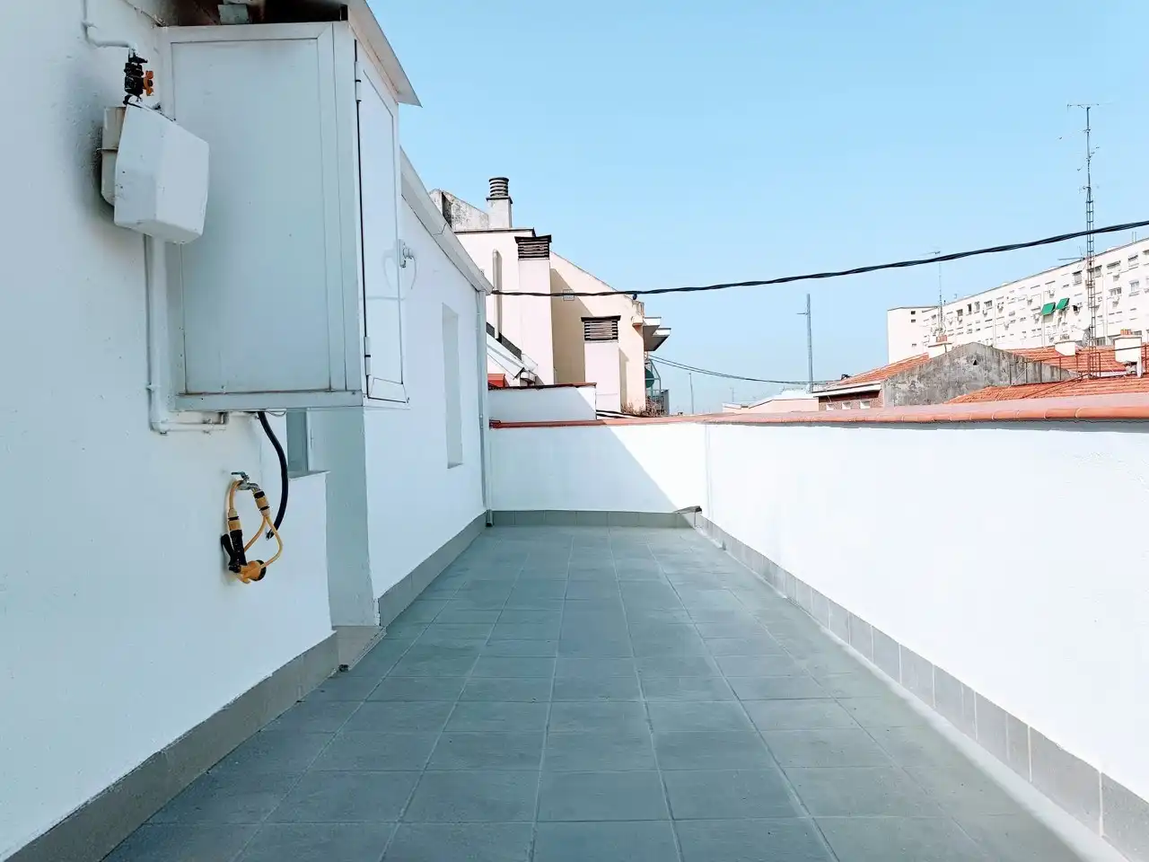 Terrasse von Dachboden zur Miete in Madrid mit Heizung und Waschmaschine
