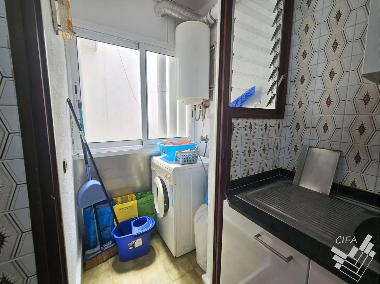 Kitchen of Flat for sale in Alcanar  with Air Conditioner, Terrace and Furnished