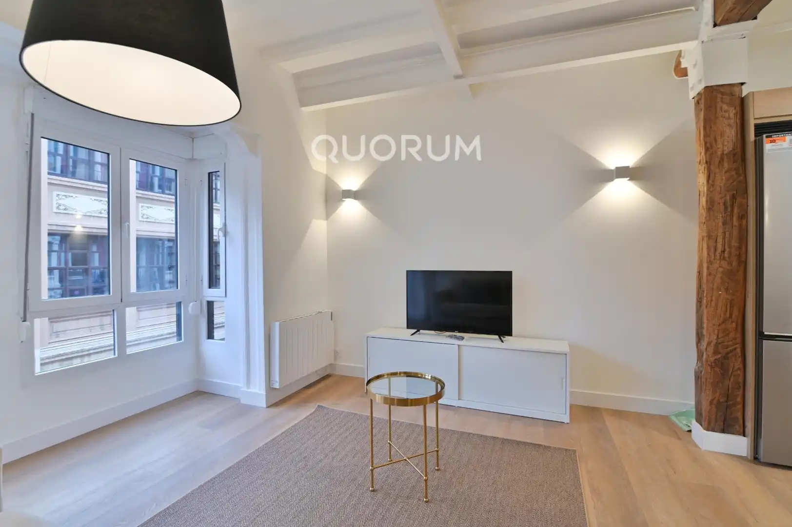 Sala de estar de Piso de alquiler en Bilbao  con Amueblado y Balcón