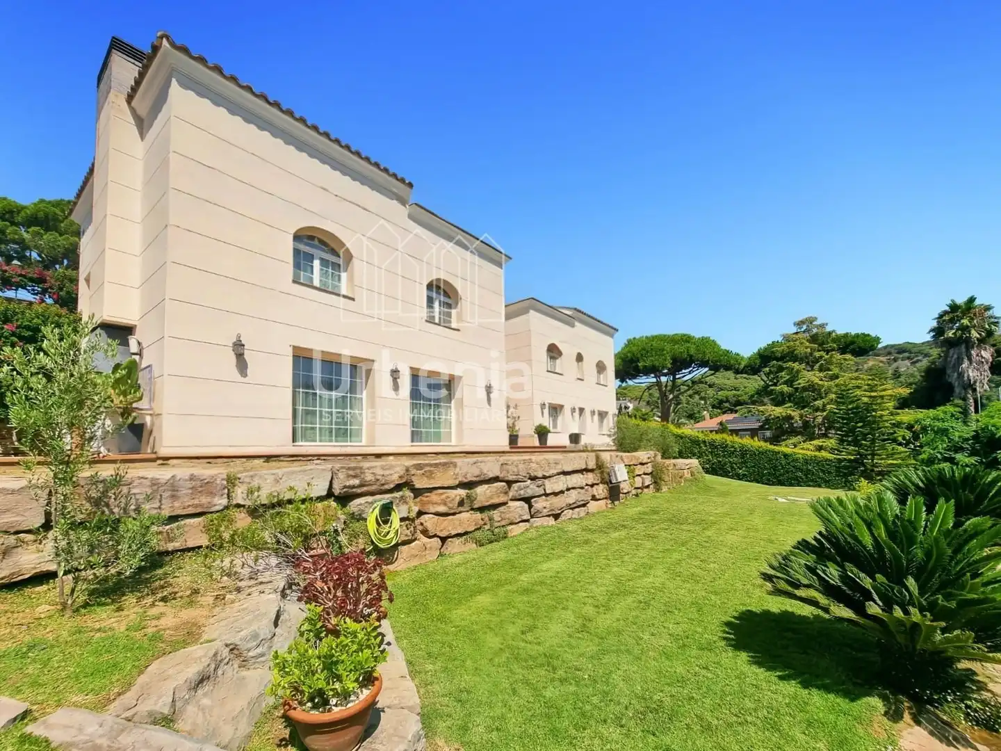 Garden of Houses for sale in Sant Andreu de Llavaneres  with Air Conditioner, Heating and Swimming Pool