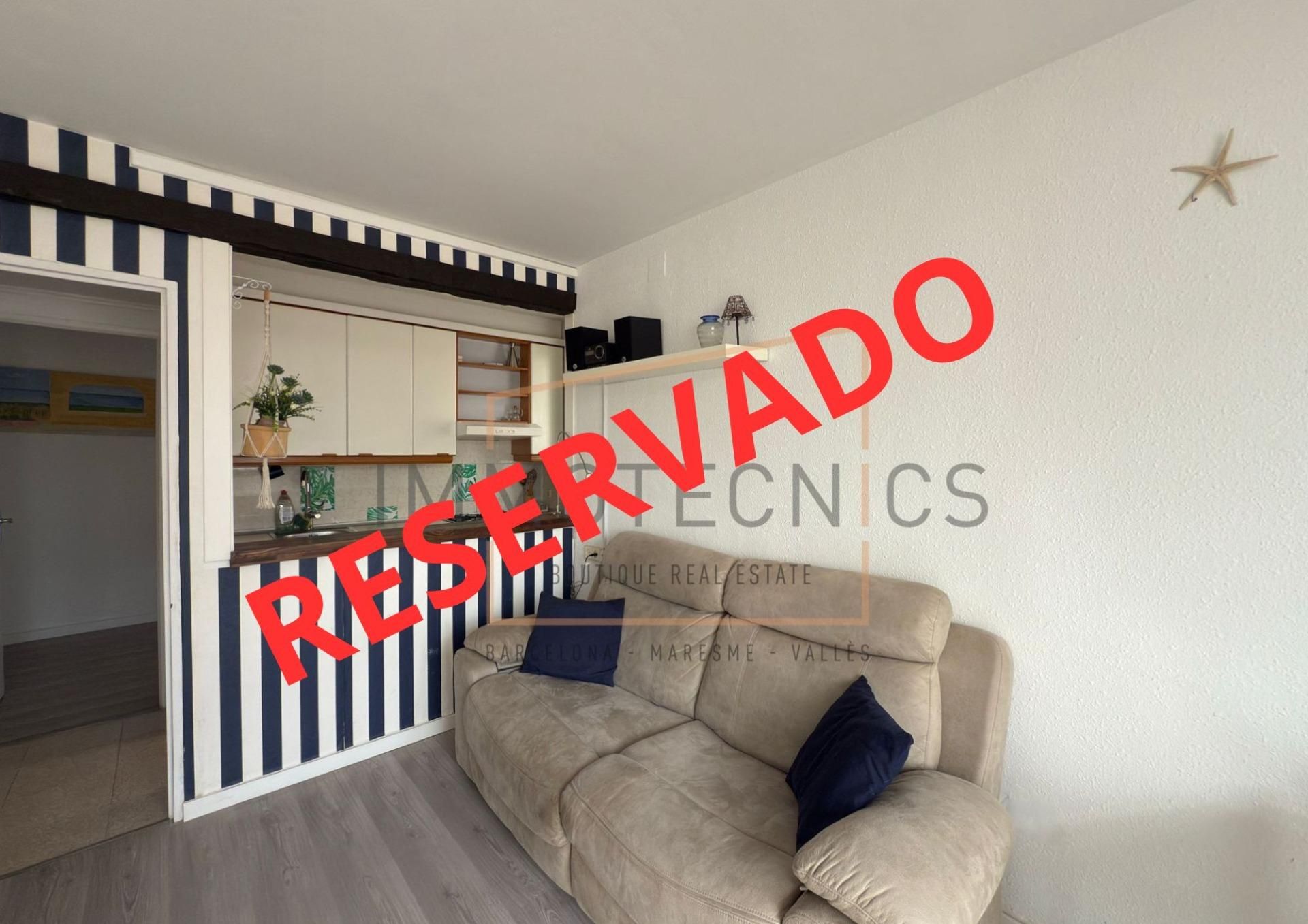 Dormitori de Pis en venda en Caldes d'Estrac amb Parquet, Terrassa i Balcó