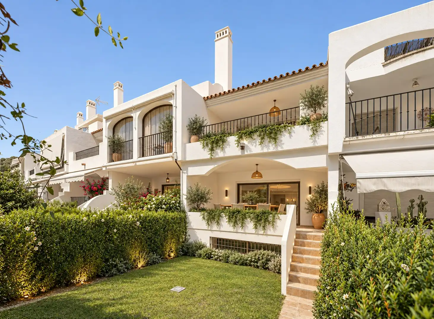 Exterior view of Detached homes for sale in Marbella  with Air Conditioner, Heating and Private garden