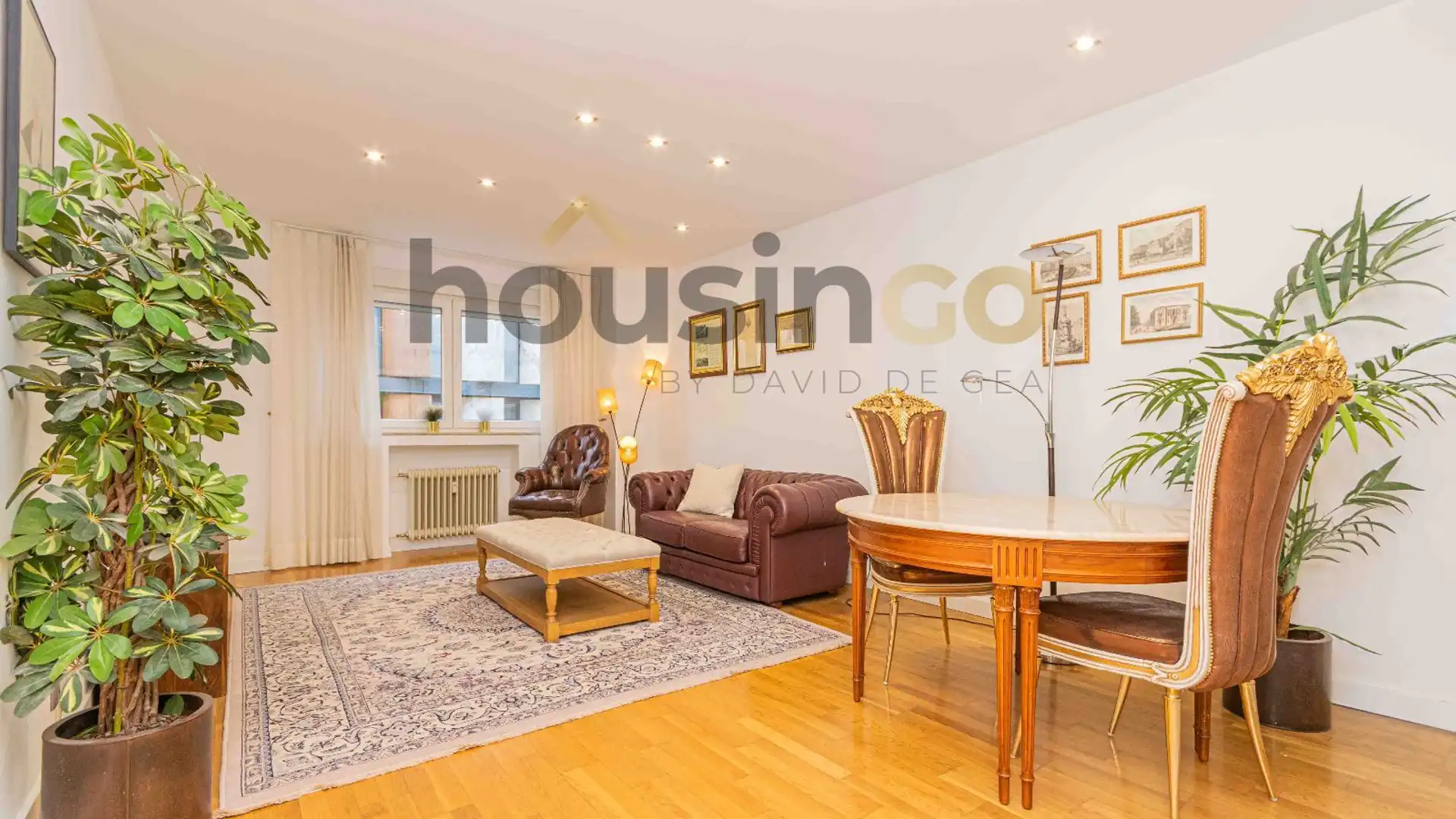 Sala de estar de Apartamento de alquiler en  Madrid Capital con Aire acondicionado, Calefacción y Amueblado