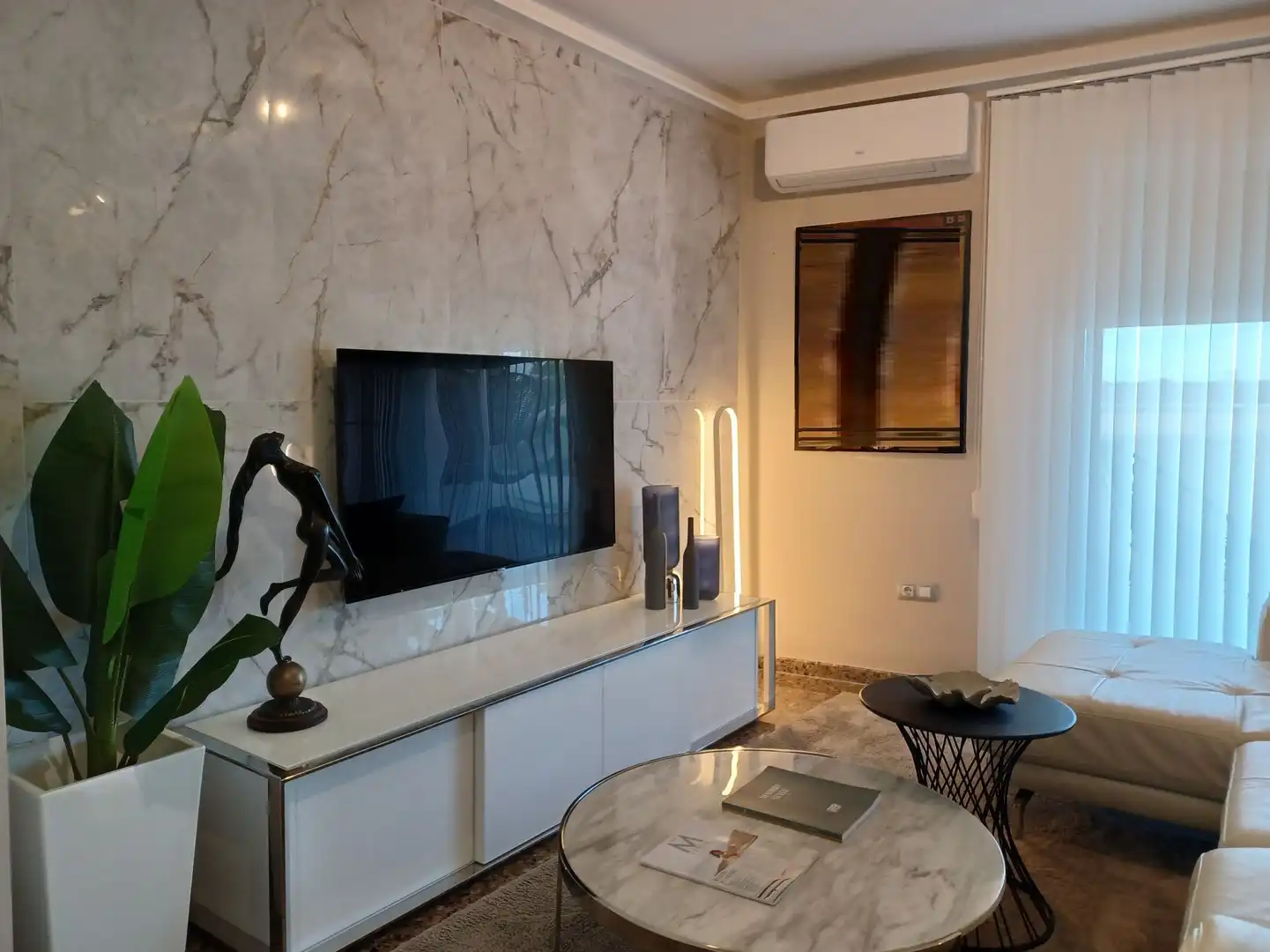 Sala de estar de Ático en venta en L'Olleria con Aire acondicionado, Terraza y Trastero