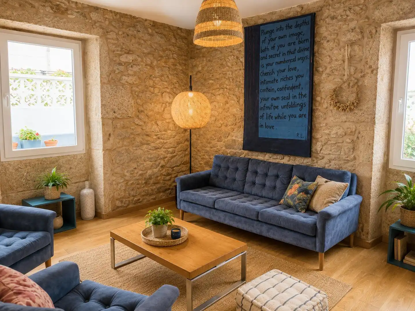 Living room of Houses for sale in Ribeira  with Furnished