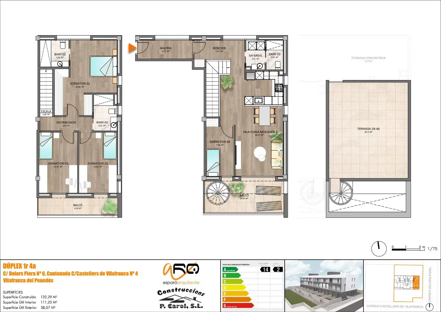 Dúplex en venta en Vilafranca del Penedès con Terraza