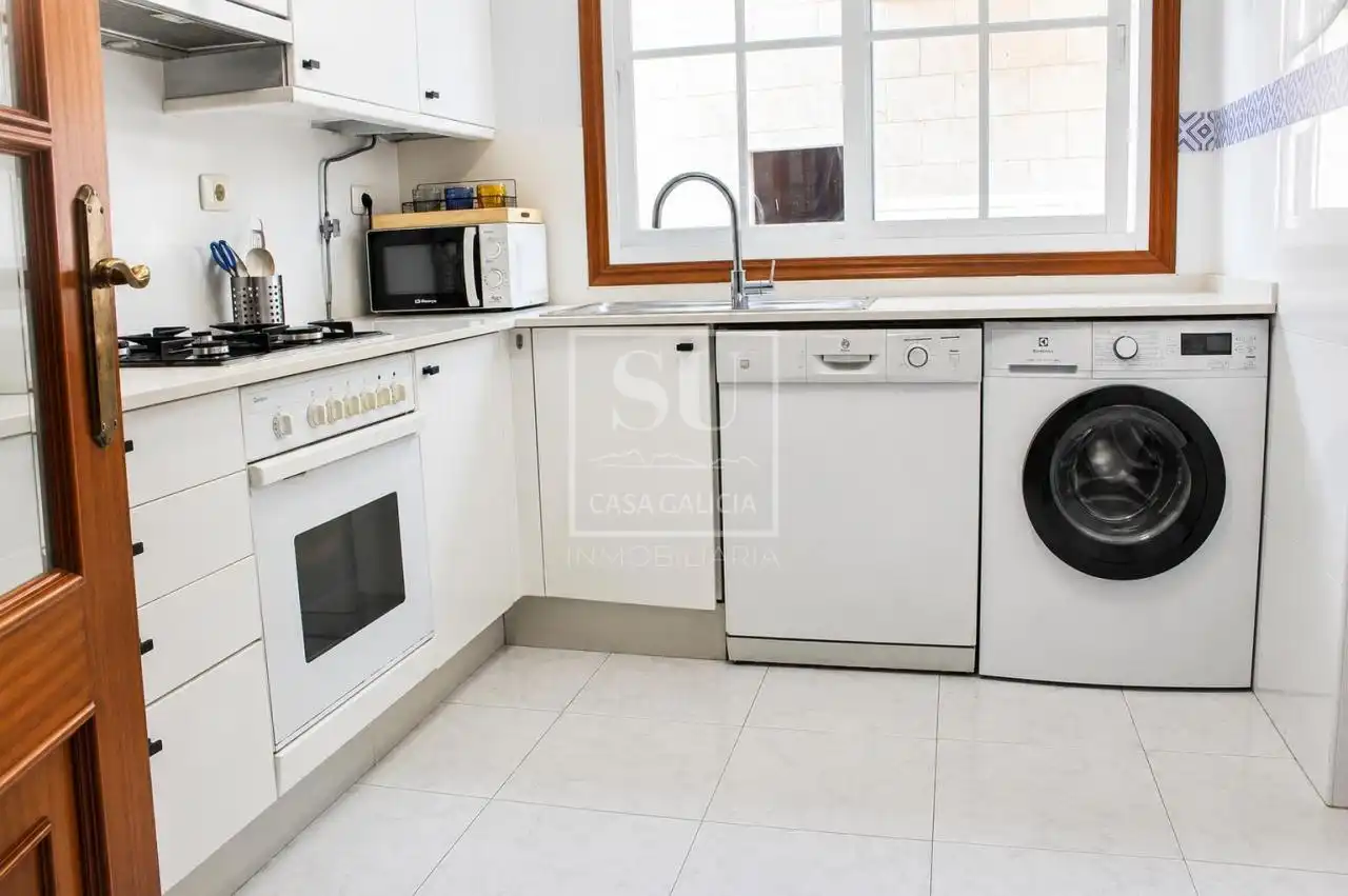 Kitchen of Flat for sale in Nigrán  with Heating, Parquet flooring and Storage room