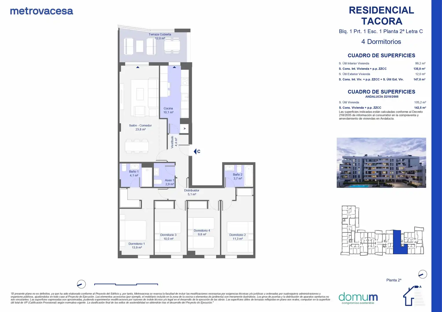 Wohnung zum Verkauf in Sevilla mit Klimaanlage, Terrasse und Abstellraum