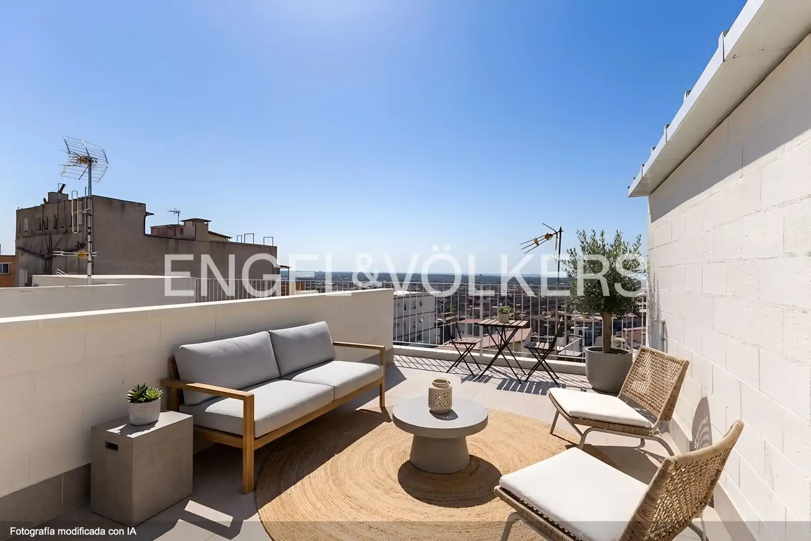 Terrace of Flat for sale in Castelldefels  with Air Conditioner, Heating and Parquet flooring
