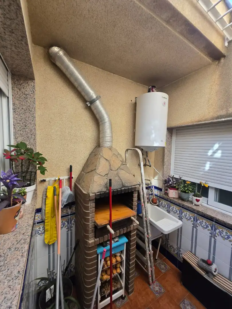 Cuina de Casa adosada en venda en El Ejido amb Aire condicionat, Terrassa i Piscina
