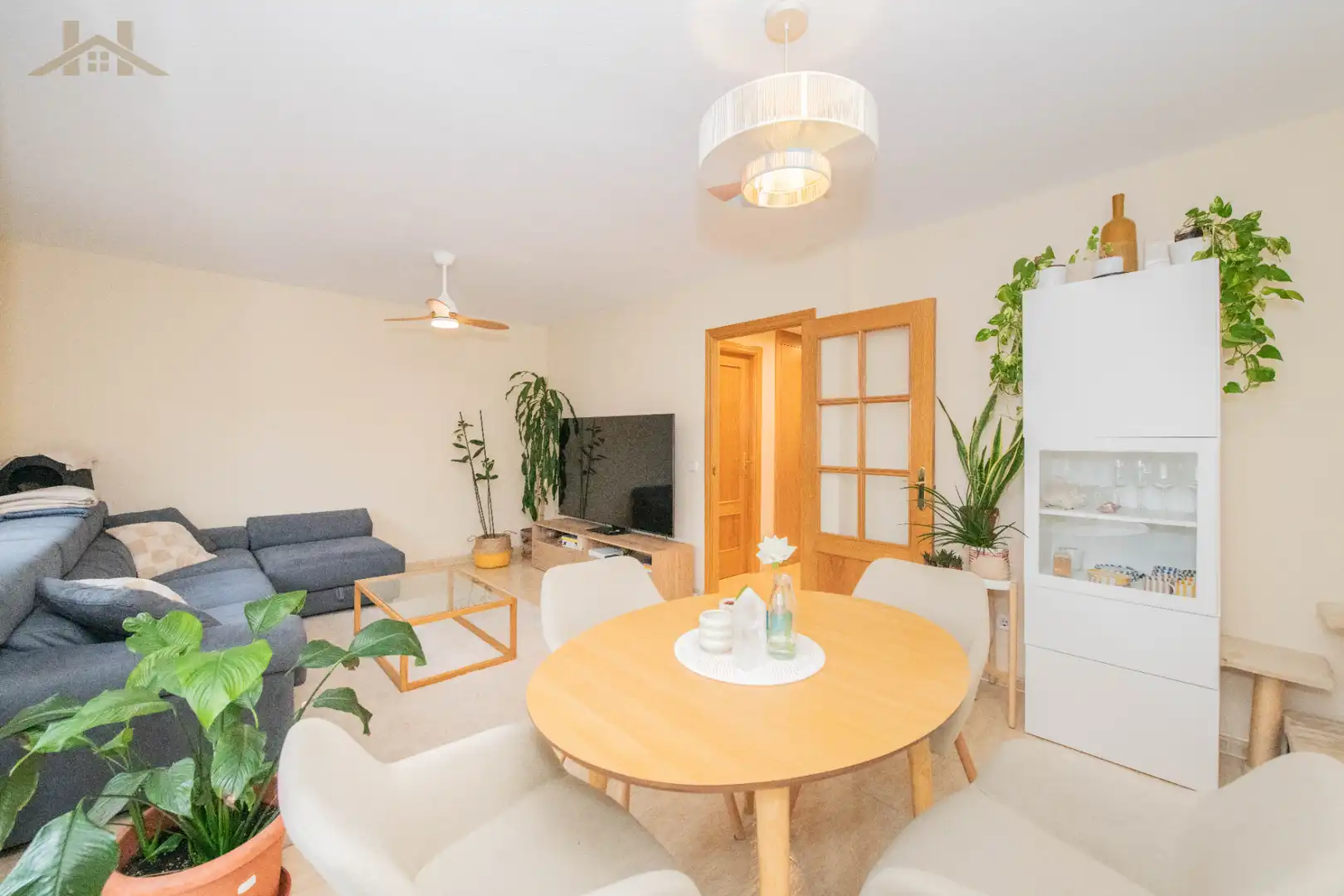 Living room of Houses for sale in Móstoles  with Heating, Private garden and Parquet flooring