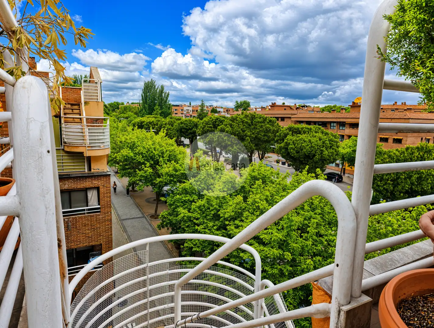Balcony of Attic for rent in Pozuelo de Alarcón  with Air Conditioner, Heating and Parquet flooring