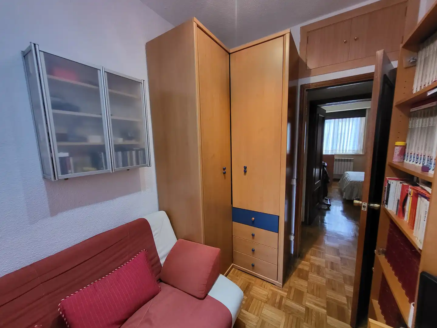 Schlafzimmer von Wohnung zum Verkauf in Madrid mit Heizung, Parkett und Terrasse