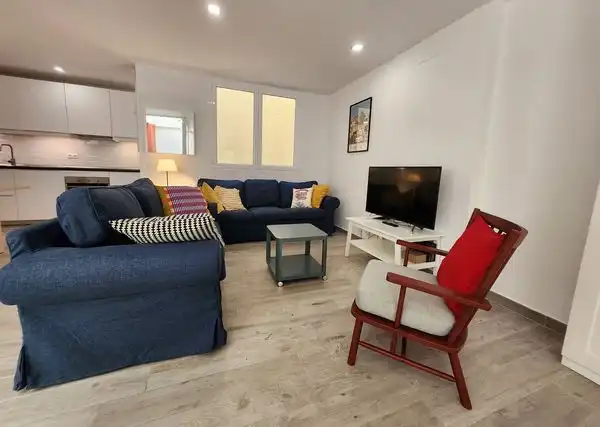 Wohnzimmer von Wohnung zur Miete in Las Palmas de Gran Canaria mit Möbliert und Waschmaschine
