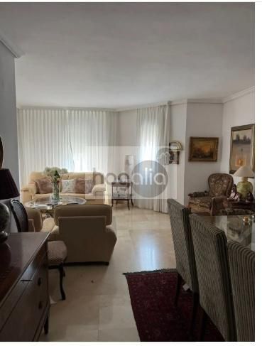 Sala d'estar de Pis de lloguer en  Sevilla Capital amb Aire condicionat, Terrassa i Moblat