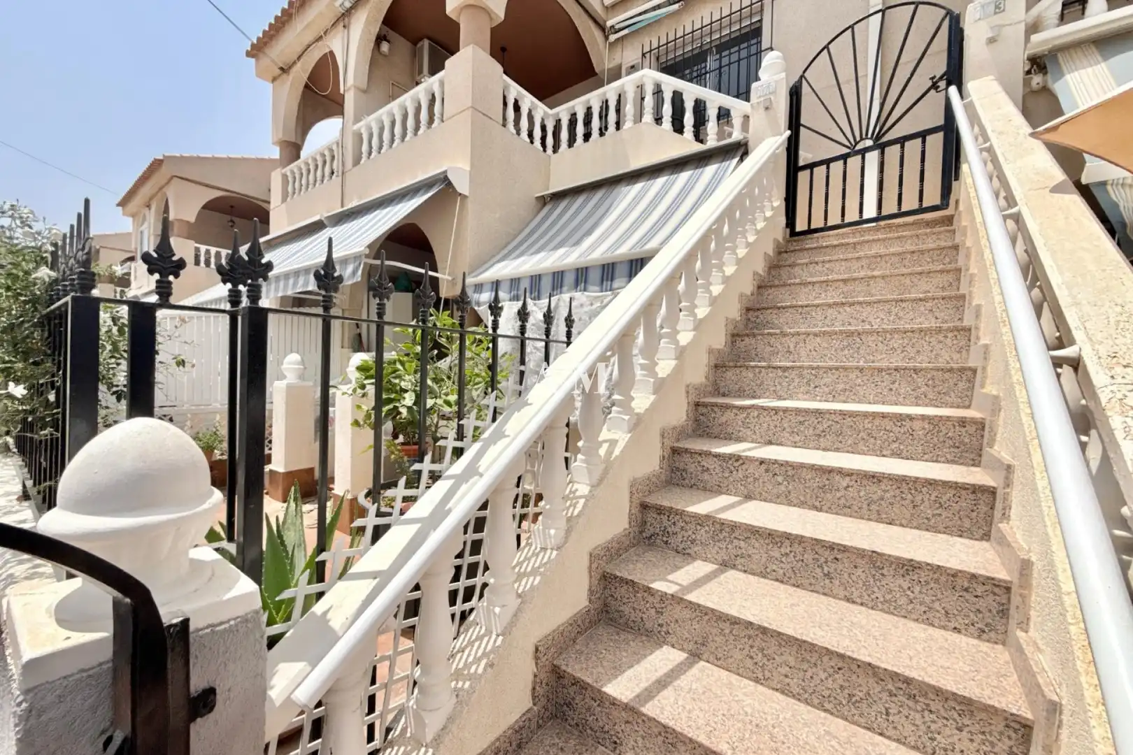 Terrasse von Einfamilien-Reihenhaus zur Miete in San Javier mit Klimaanlage, Heizung und Terrasse