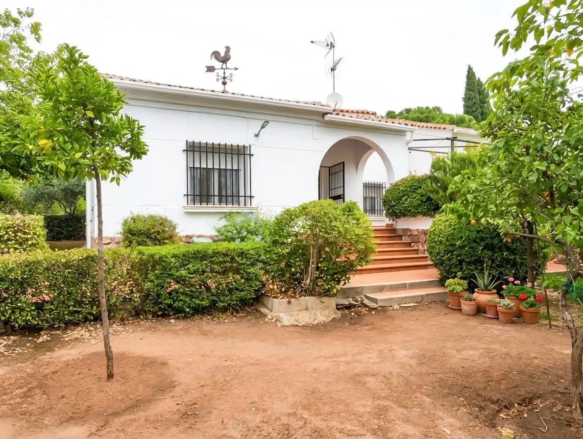 Vista exterior de Casa o xalet en venda en Puertollano amb Aire condicionat, Calefacció i Jardí privat