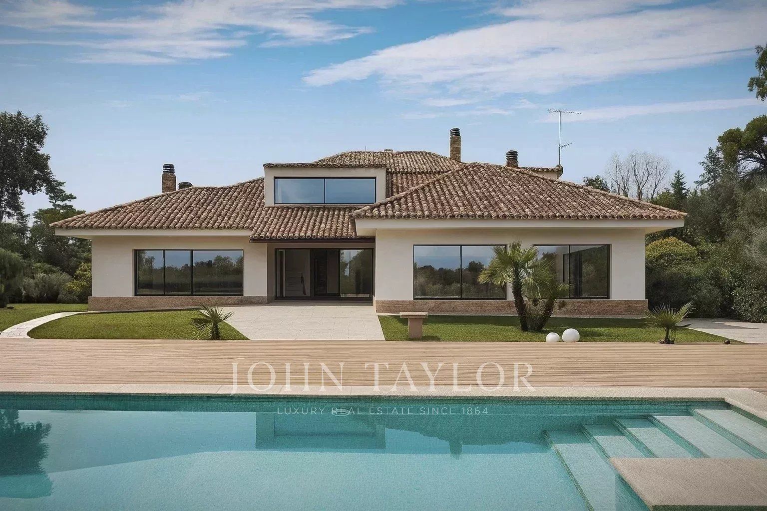 Vista exterior de Casa o xalet en venda en La Moraleja amb Calefacció, Jardí privat i Piscina