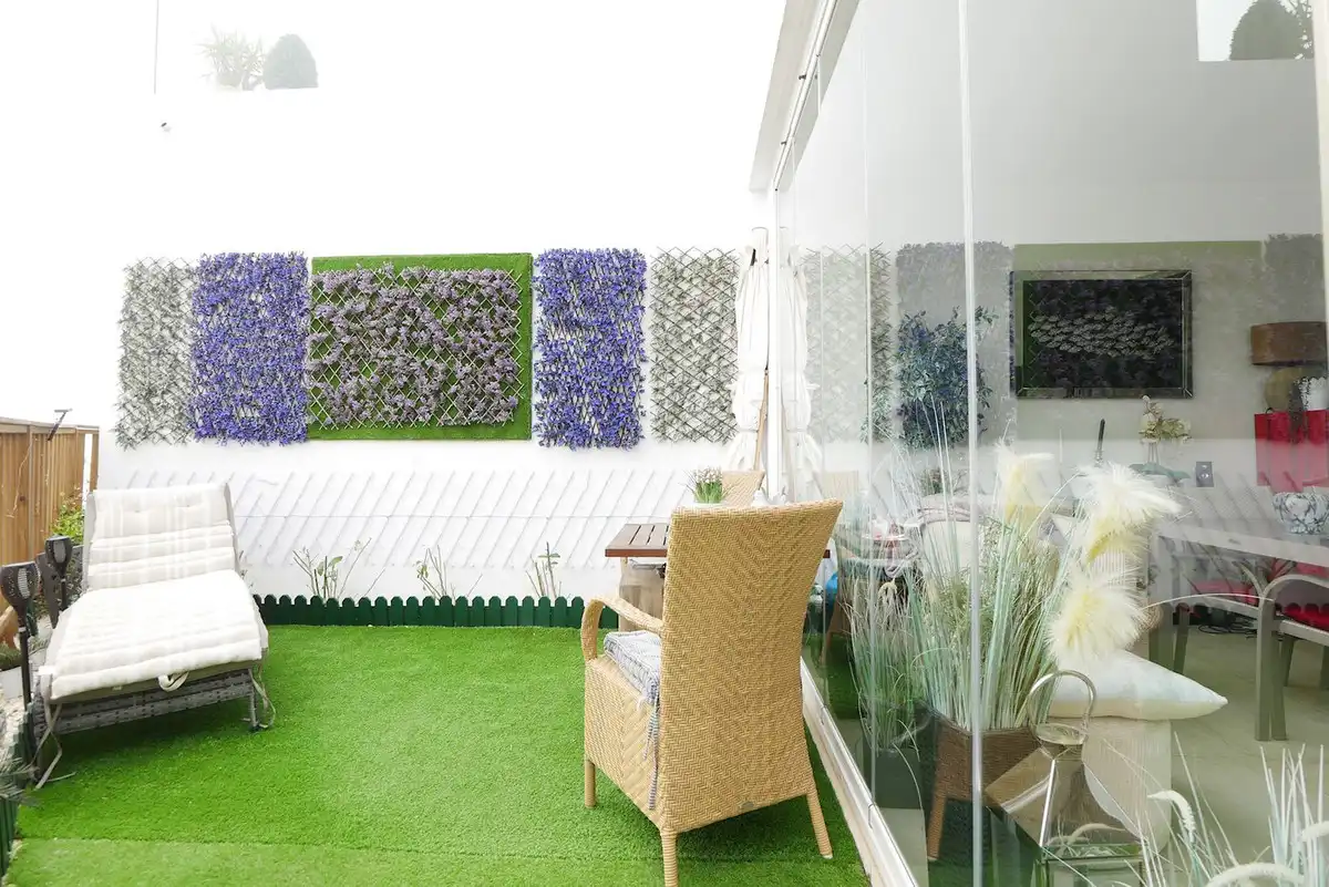 Terrasse von Erdgeschoss zum Verkauf in Mijas mit Klimaanlage, Terrasse und Abstellraum