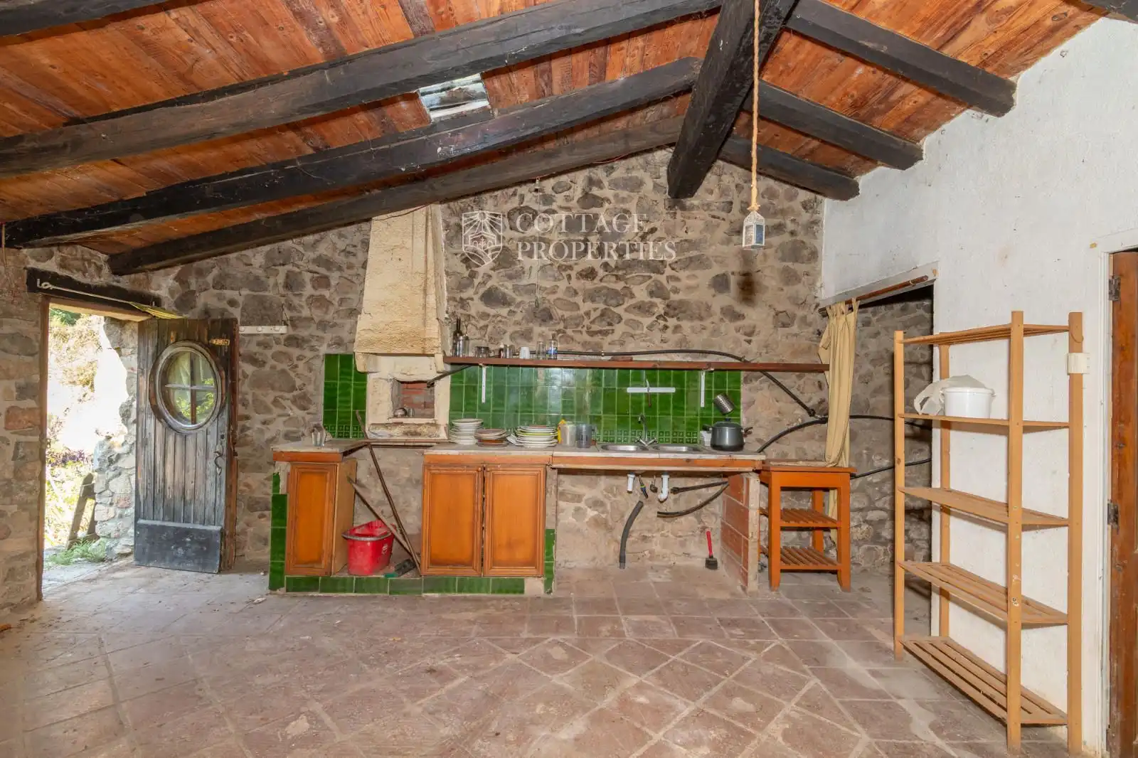 Cocina de Finca rústica en venta en Maçanet de Cabrenys