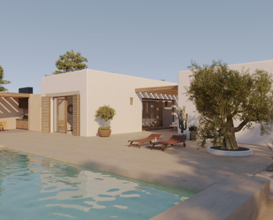 Vista exterior de Finca rústica en venda en Moraira amb Piscina