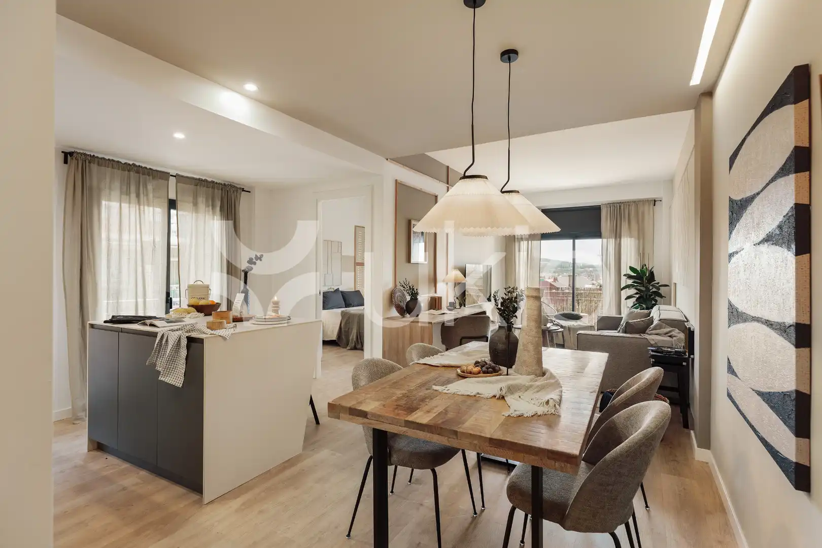 Living room of Apartments for rent in Barcelona  with Air Conditioner, Heating and Furnished
