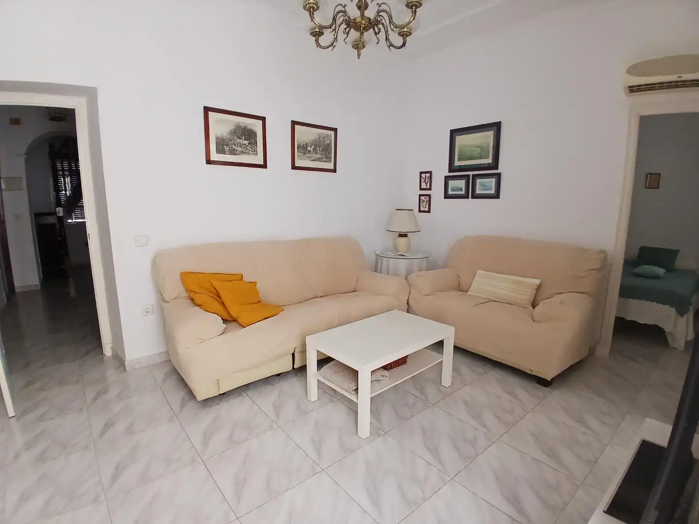 Living room of Houses for rent in Puerto Real  with Air Conditioner, Terrace and Furnished